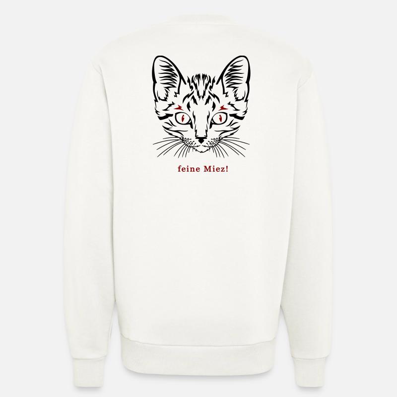 Cat, fine kitty - Sweatshirt - made by SPREAD  - OFF WHITE