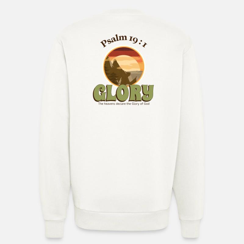 Biblical Sunset with Mountains - Sweatshirt - made by SPREAD  - OFF WHITE