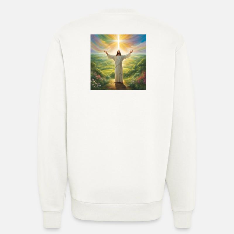 Jesus, katholischer Jesus Christus - Sweatshirt - made by SPREAD  - OFF WHITE