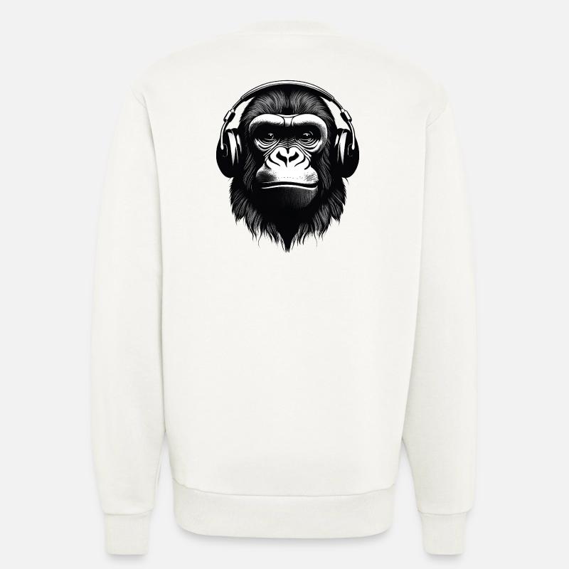 gorilla, primate, monkey - Sweatshirt - made by SPREAD  - OFF WHITE