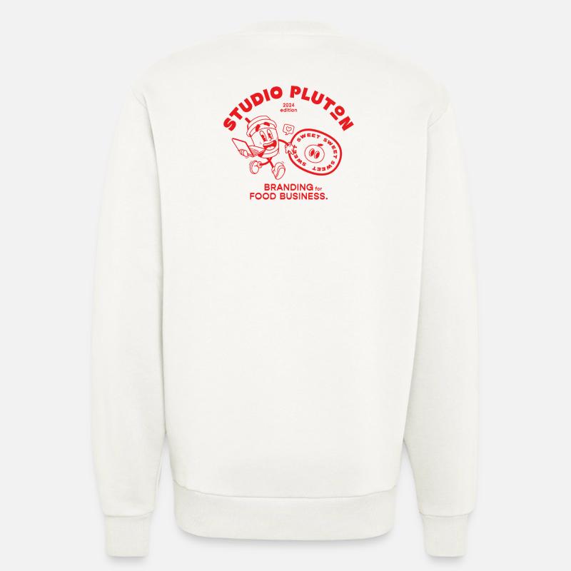 Studio Pluton - Édition 2024 (red) - Sweat bio décontracté fabriqué en UE - OFF WHITE