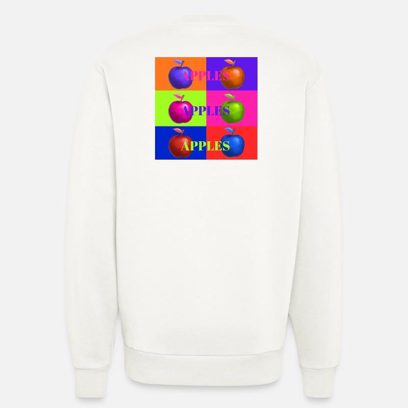 Pop Art Apple Collage Design - Sweatshirt - made by SPREAD  - OFF WHITE