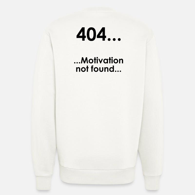 Unispruch "Error404" Student Geschenk, Studenten - Sweatshirt - made by SPREAD  - OFF WHITE
