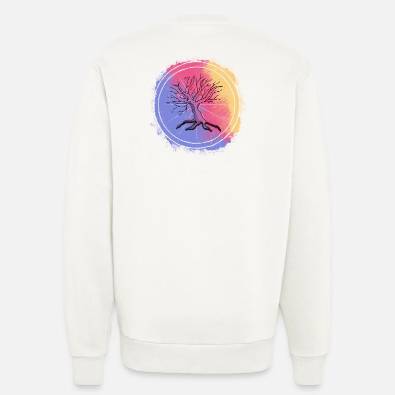 Farbiger Baum - Sweatshirt - made by SPREAD  - OFF WHITE