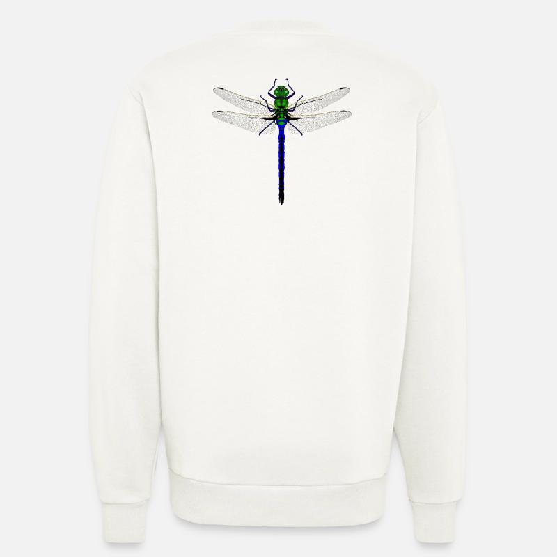 Neon Dragonfly Kybalion Combination Design Woman - Sweatshirt - made by SPREAD  - OFF WHITE