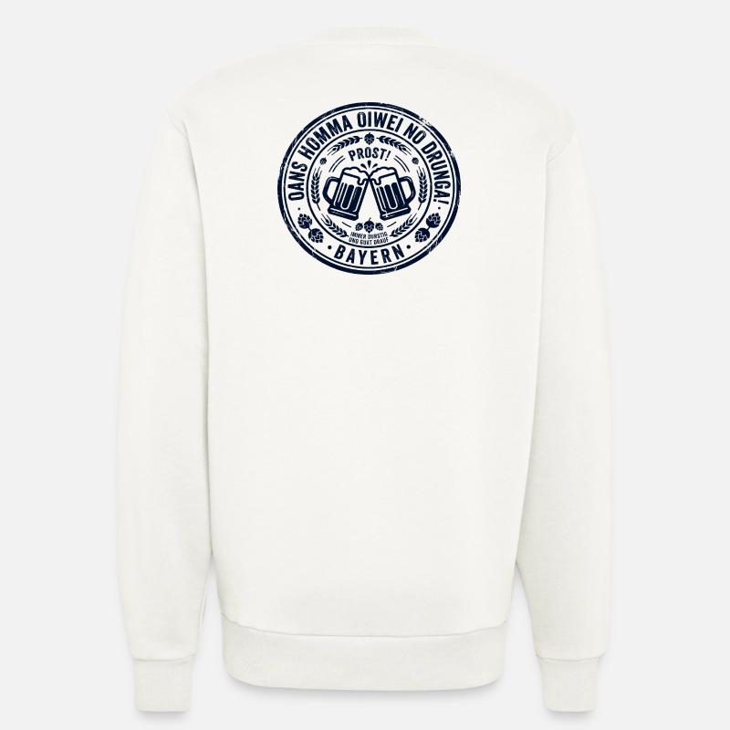 Oans hamma oiwei no – Bavarian logo - Sweatshirt - made by SPREAD  - OFF WHITE