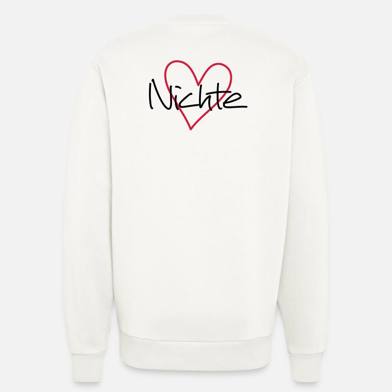 Nichte Herz Geschenk Geschenkidee Partnerlook - Sweatshirt - made by SPREAD  - OFF WHITE
