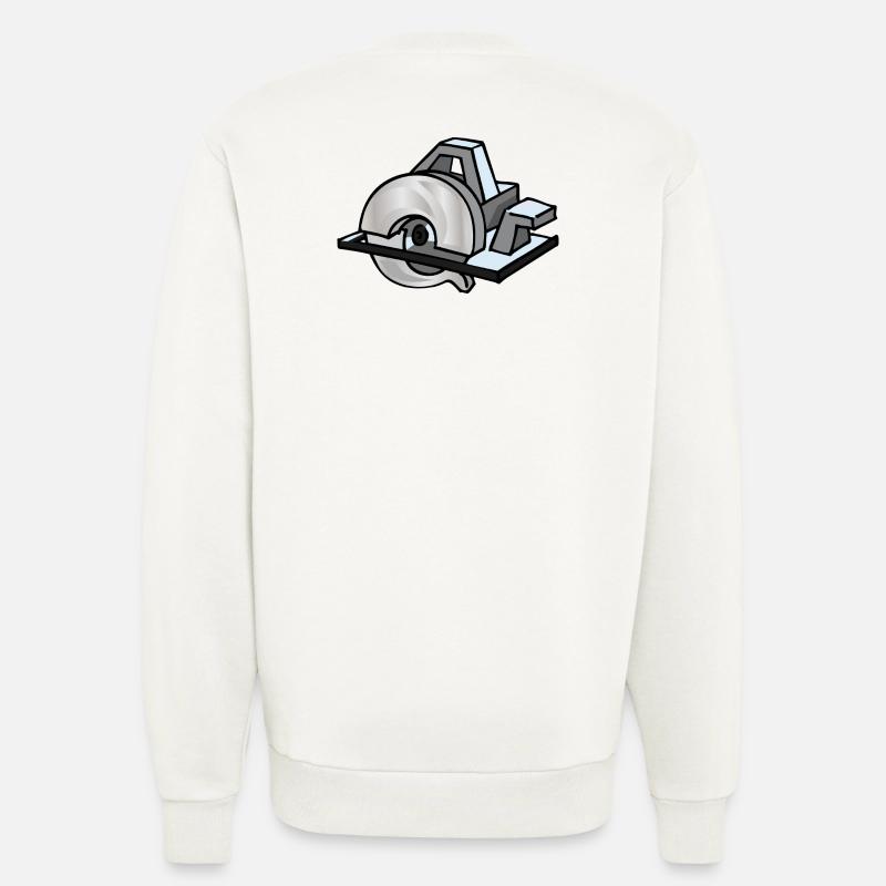 Kreissäge | circular saw - Sweatshirt - made by SPREAD  - OFF WHITE