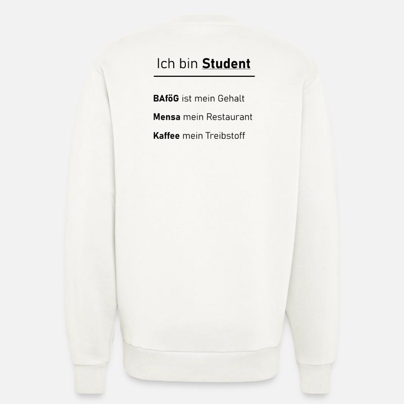 Unispruch "Ich bin Student" Geschenk, Studenten - Sweatshirt - made by SPREAD  - OFF WHITE