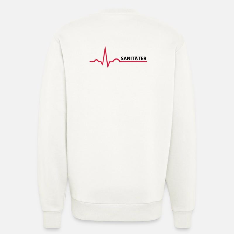 Sanitäter Schrifzug - Sweatshirt - made by SPREAD  - OFF WHITE