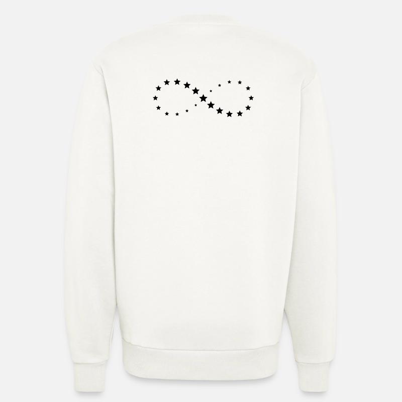Star stars infinity sign gift luck - Sweatshirt - made by SPREAD  - OFF WHITE
