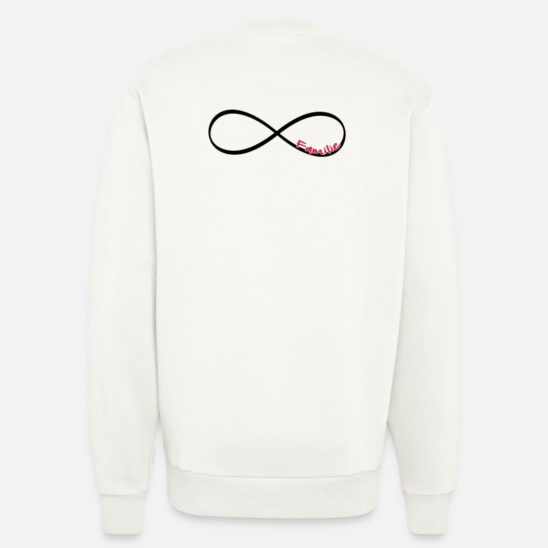 Unendlichkeitszeichen Familie - Geschenk - Sweatshirt - made by SPREAD  - OFF WHITE