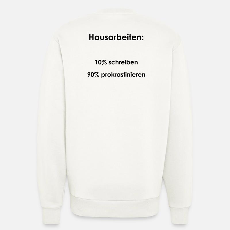 Unispruch "Hausarbeiten" Geschenk, Studenten - Sweatshirt - made by SPREAD  - OFF WHITE