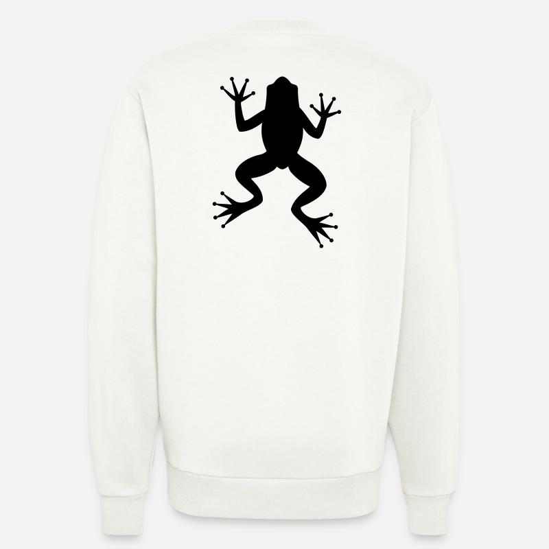Frog toad tree frog silhouette - Sweatshirt - made by SPREAD  - OFF WHITE