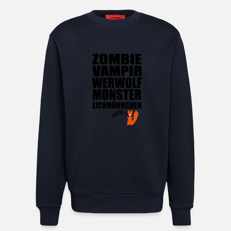 Monster Eichhörnchen - Sweatshirt - made by SPREAD  - DARK NAVY