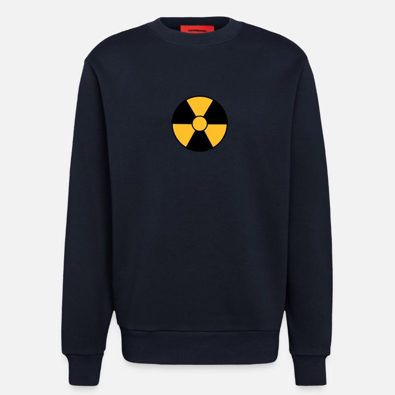 Radio Active Logo X2 FR - Sweat bio décontracté fabriqué en UE - DARK NAVY