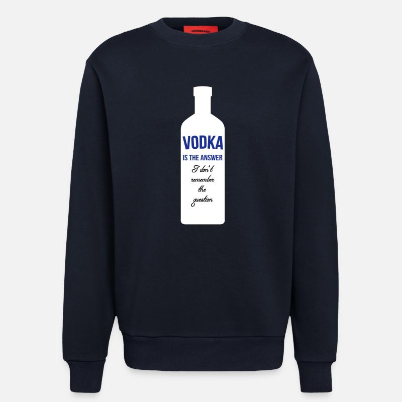 Vodka is the Answer - Sweatshirt - made by SPREAD  - DARK NAVY