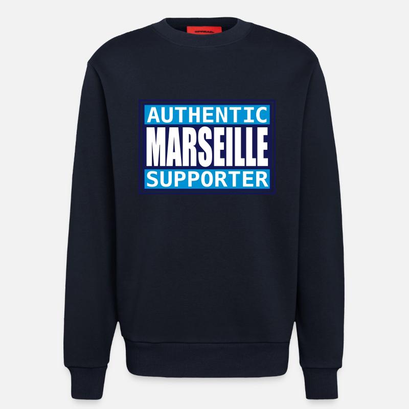 Authentic Marseille Fan - Sweatshirt - made by SPREAD  - DARK NAVY