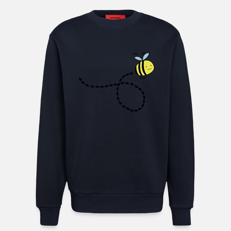 flying_bee_02 - Sweatshirt - made by SPREAD  - DARK NAVY