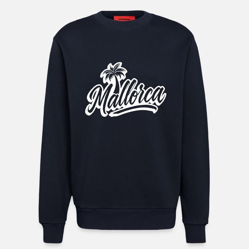 Mallorca Palm Trees - Sweatshirt - made by SPREAD - DARK NAVY