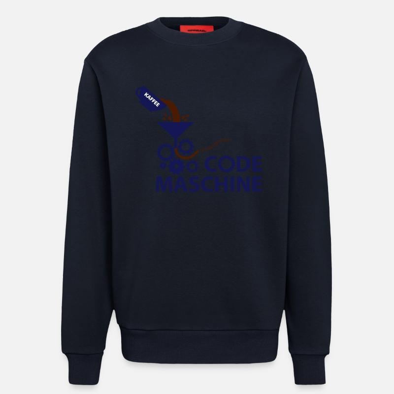 machine à code - Sweat bio décontracté fabriqué en UE - DARK NAVY