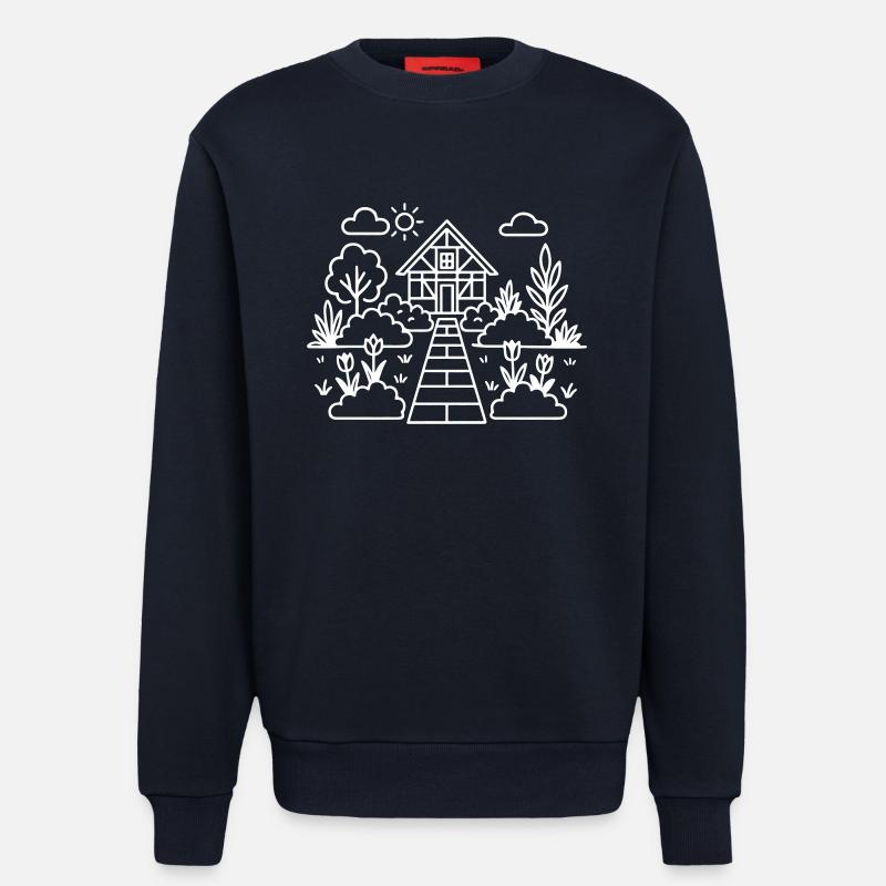 Gartenhaus Gärtner Garten - Sweatshirt - made by SPREAD  - DARK NAVY