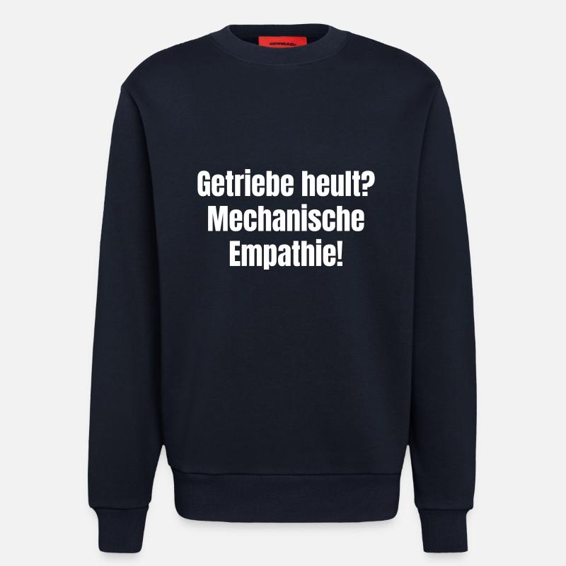Gearbox howling? Mechanical empathy! - Sweatshirt - made by SPREAD  - DARK NAVY