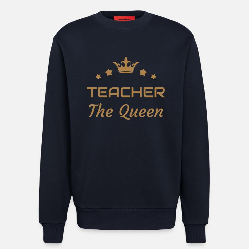 Ecole / Prof / Instit / Professeur / Maîtresse - Sweat bio décontracté fabriqué en UE - DARK NAVY
