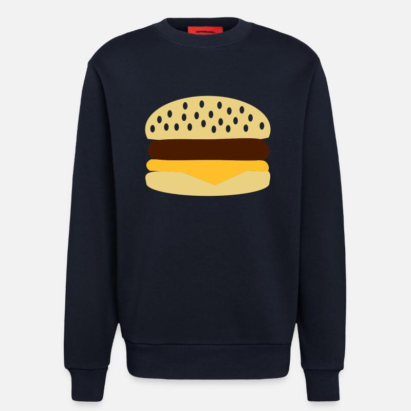 Burger - Hamburger - Sweatshirt - made by SPREAD - DARK NAVY