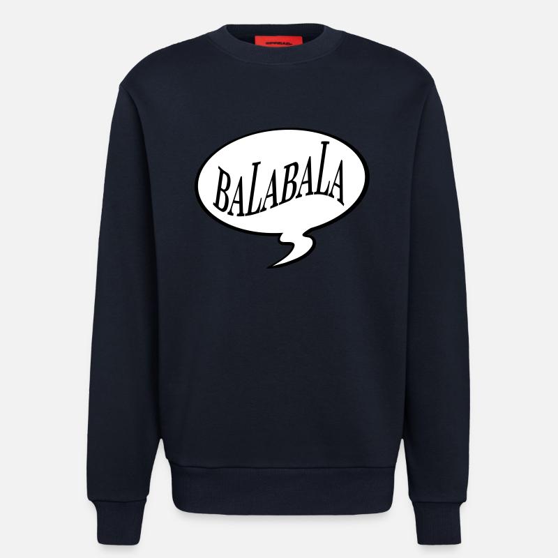bla bla bla bala bala - Sweatshirt - made by SPREAD  - DARK NAVY