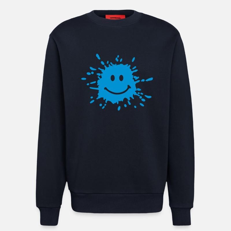 Smiley Gesicht - Sweatshirt - made by SPREAD - DARK NAVY
