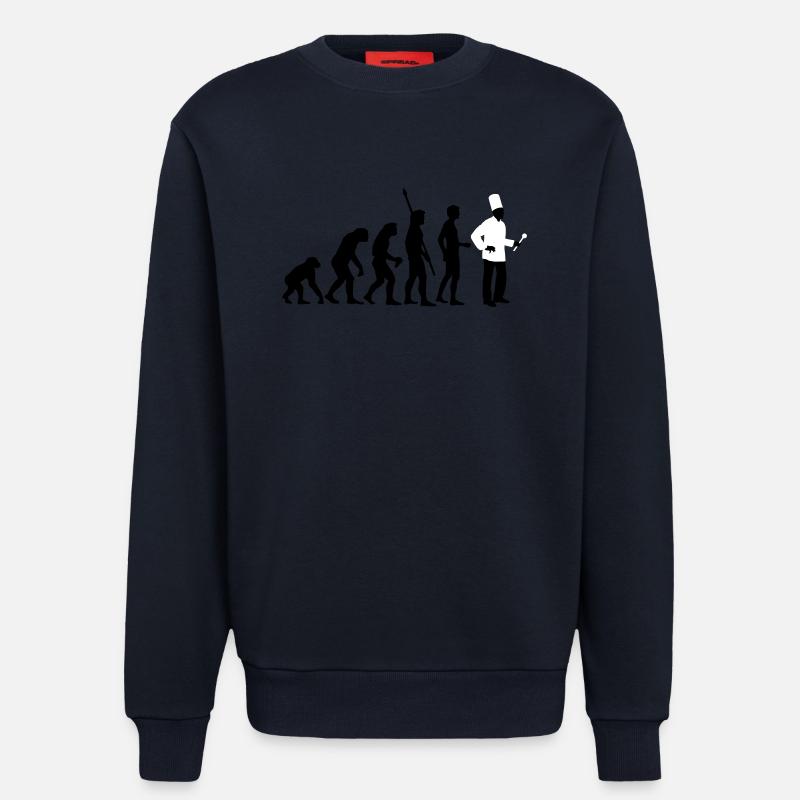evolution_koch_2c - Sweatshirt - made by SPREAD  - DARK NAVY