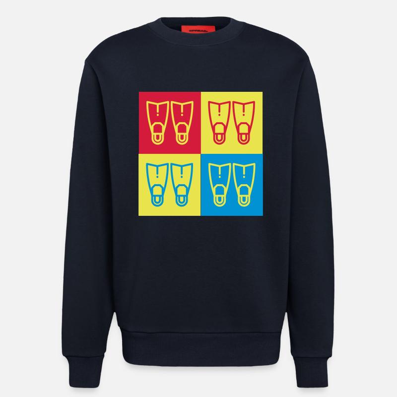 Plongée Sous-Marine / Plongeur / Diver / Natation - Sweat bio décontracté fabriqué en UE - DARK NAVY