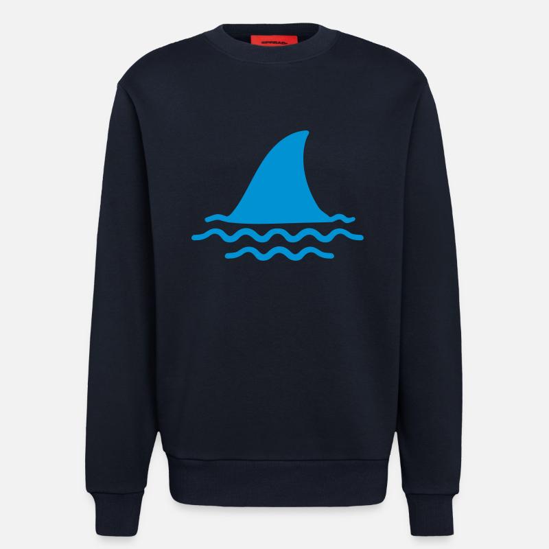 Requin - Sweat bio décontracté fabriqué en UE - DARK NAVY