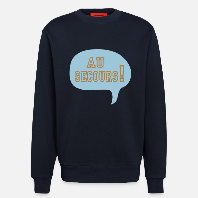 lustigen Cartoon Comic Relief zu - Sweatshirt - made by SPREAD - DARK NAVY