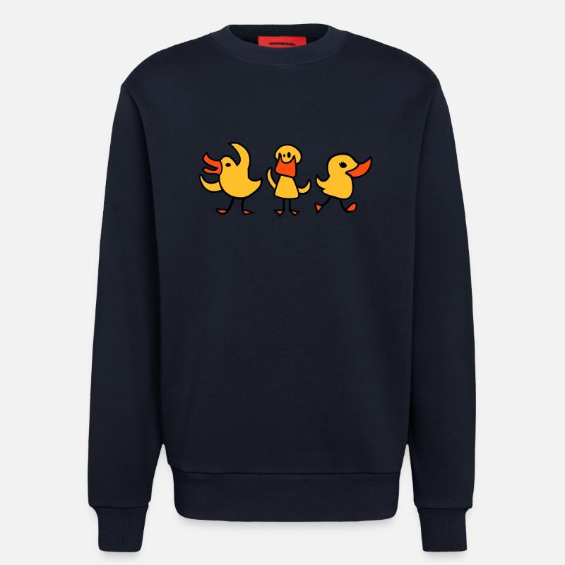 3 canards - Sweat bio décontracté fabriqué en UE - DARK NAVY