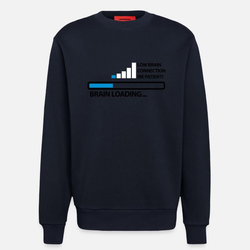 low_brain_connetion_loading_3c - Sweat bio décontracté fabriqué en UE - DARK NAVY