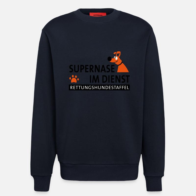 Superbe nez dans le service - Sweat bio décontracté fabriqué en UE - DARK NAVY