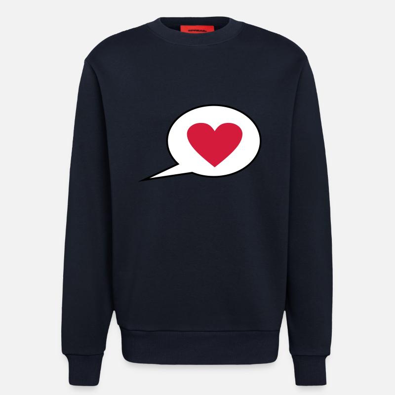 Ich liebe Dich - Sweatshirt - made by SPREAD  - DARK NAVY