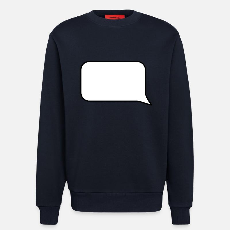 Sprechblase // Comic // Spruch machen // Aussage - Sweatshirt - made by SPREAD  - DARK NAVY