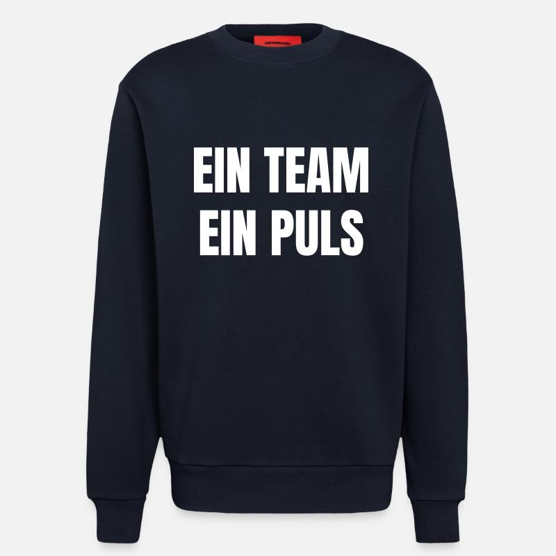 One team, one pulse. - Sweatshirt - made by SPREAD  - DARK NAVY