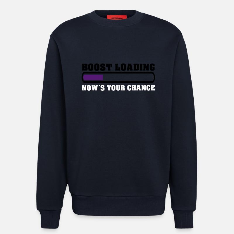 Boost Loading Nows Your Chance - Sweatshirt - made by SPREAD  - DARK NAVY