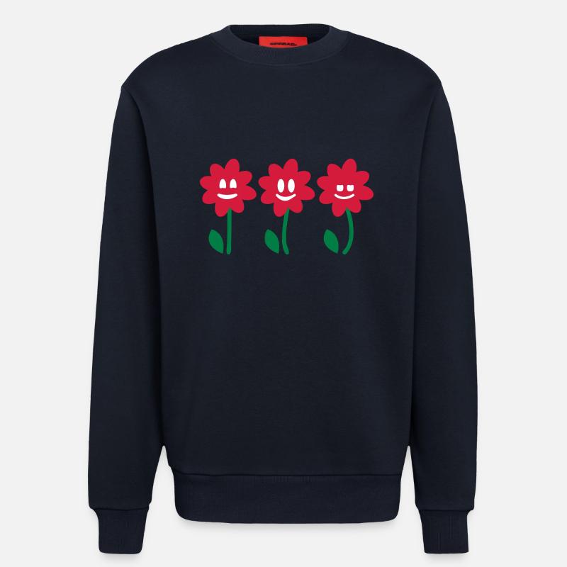 3 Blumen 3 - Sweatshirt - made by SPREAD - DARK NAVY