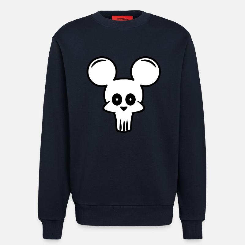 mouse skull - Sweatshirt - made by SPREAD  - DARK NAVY