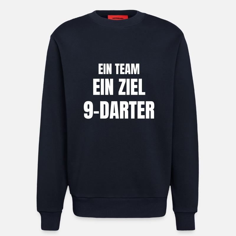 Ein Team, ein Ziel, 9-Darter. - Sweatshirt - made by SPREAD  - DARK NAVY