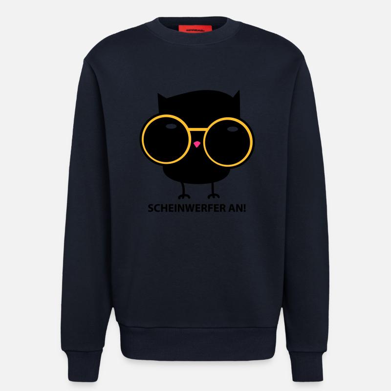 Eule mit Brille (b) - Sweatshirt - made by SPREAD  - DARK NAVY