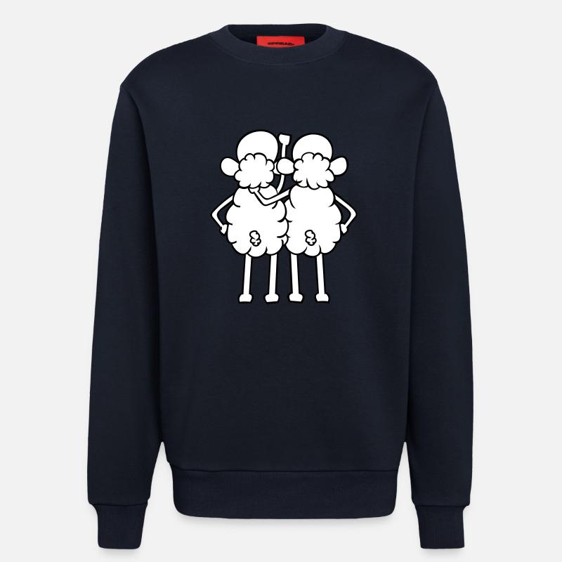Schaf - Freunde - Sweatshirt - made by SPREAD  - DARK NAVY