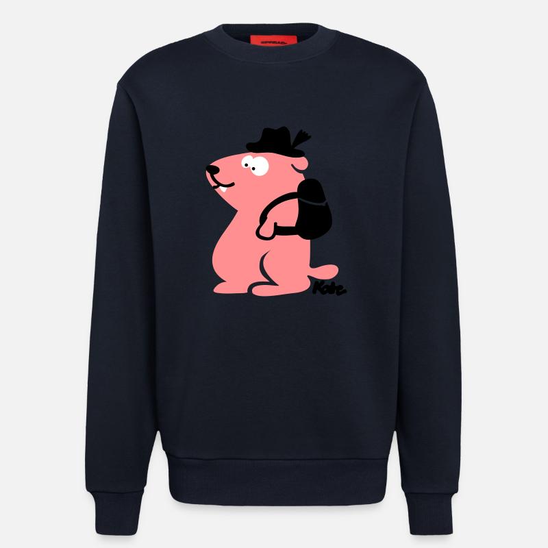 Murmeltier (c) - Sweatshirt - made by SPREAD - DARK NAVY