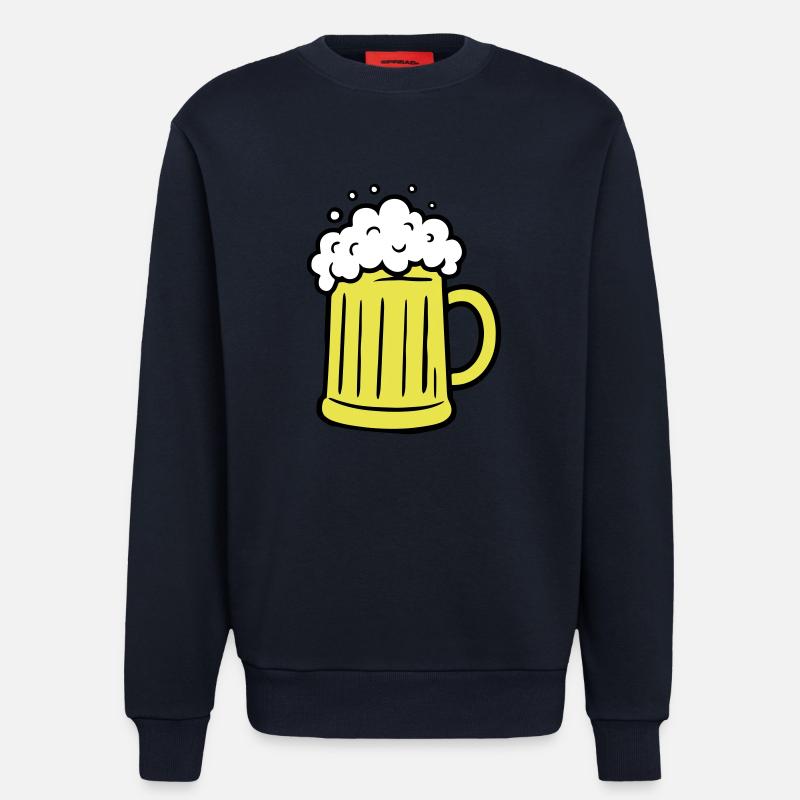 Bier Comic Bierglas - Sweatshirt - made by SPREAD  - DARK NAVY