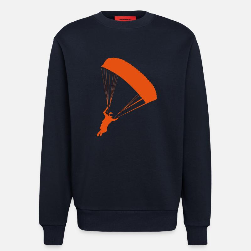 Kappe_Helm_orange - Sweatshirt - made by SPREAD  - DARK NAVY